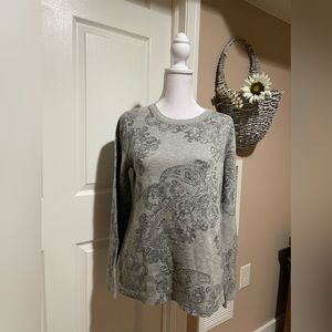 Sonoma Paisley Sweater Medium